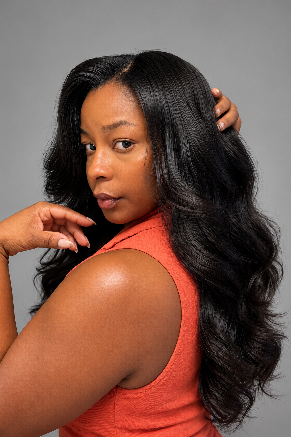 Raw Cambodian U-Part Wig