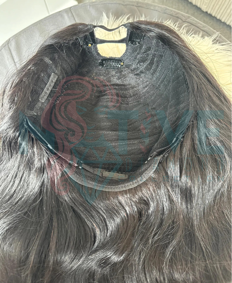 Raw Cambodian U-Part Wig