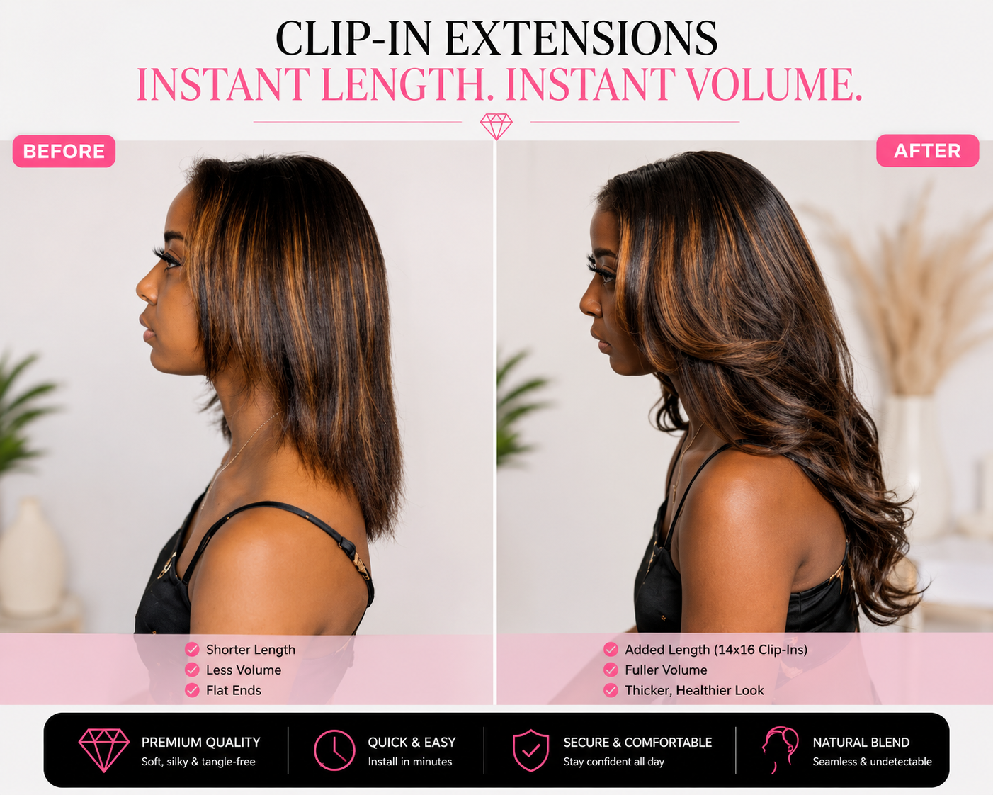 Single Clip-in Extension