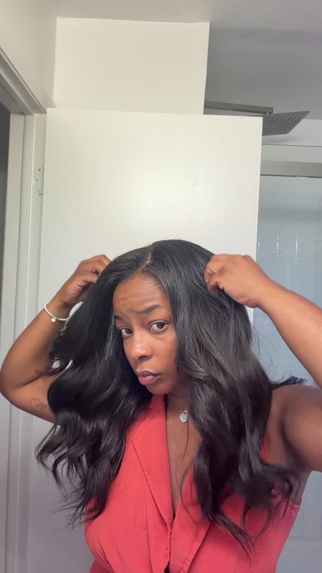 Raw Cambodian U-Part Wig